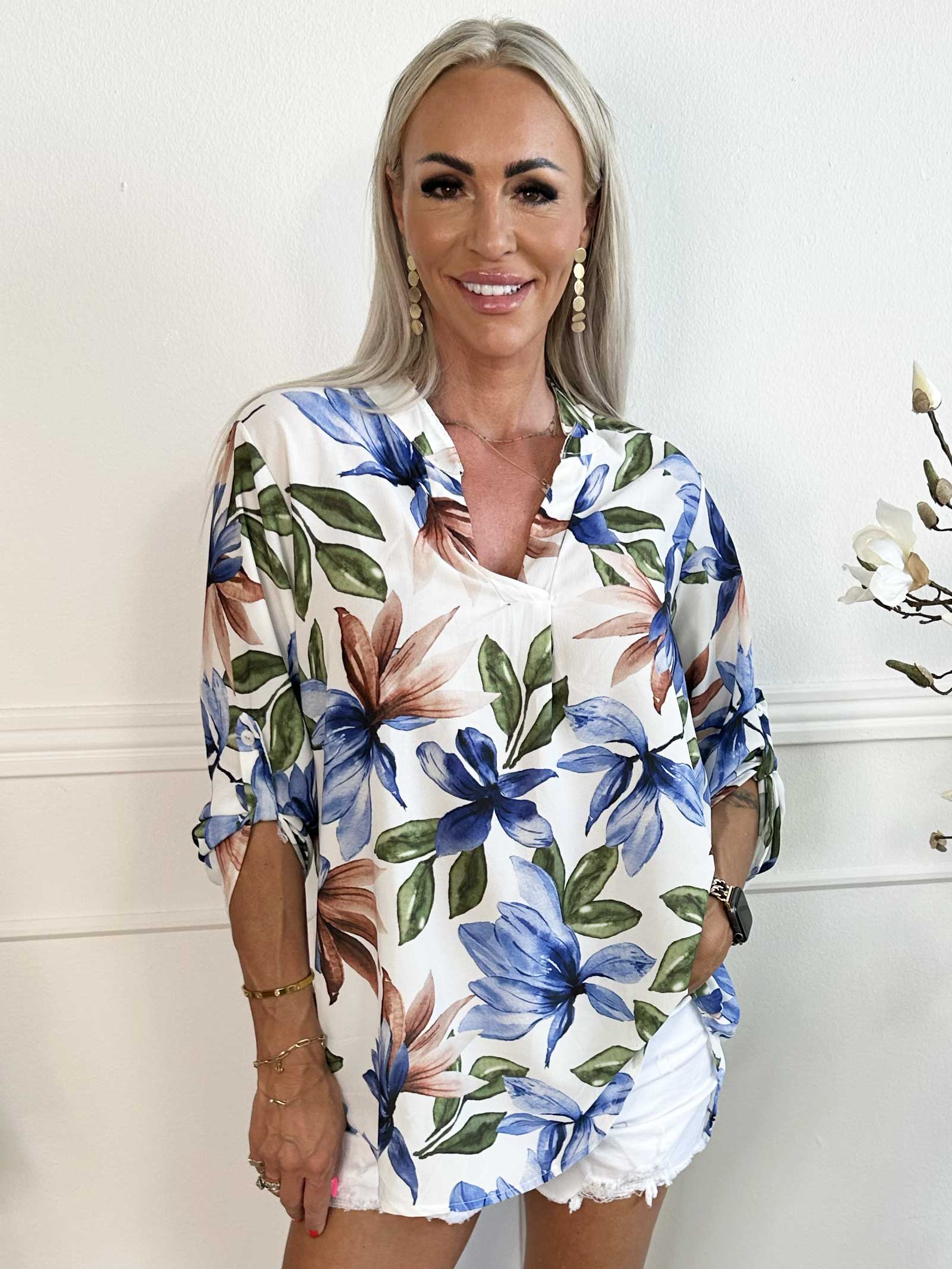 Vanesa Flower - Let og luftig tunika med blomsterprint